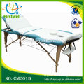 Folding massage table with comfortable face cushion